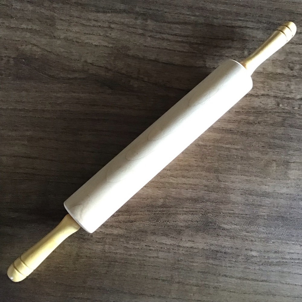 FINAL SALE NEW Vintage Wood Rolling Pin
